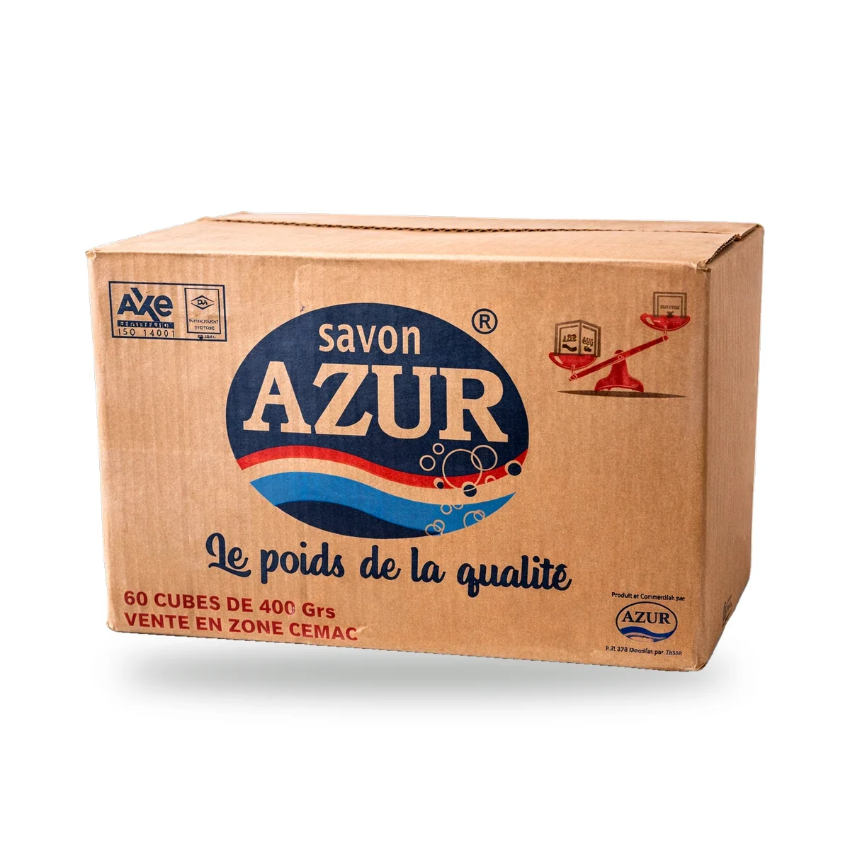 Savon Azur (carton 60 × 400 g)